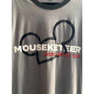 Disney size XL cotton blend gray Mickey Mouse Club Member t-shirt